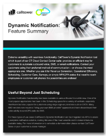 CT Cloud Contact Center - Dynamic Notification