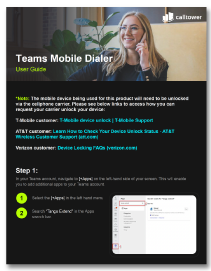 Teams Mobile Dialer