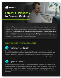 Ethical AI Practices in Contact Centers