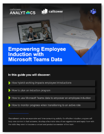 CT Analytics - Empowering Employee Induction with MS Teams Data