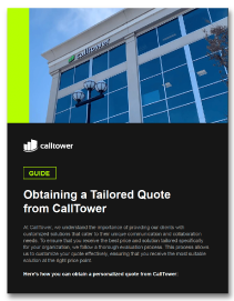 Obtaining a Tailored Quote from CallTower