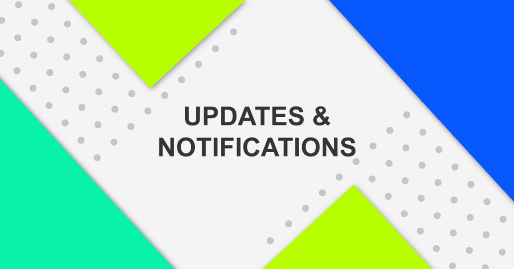 Updates en kennisgevingen