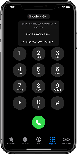 webex telefoon
